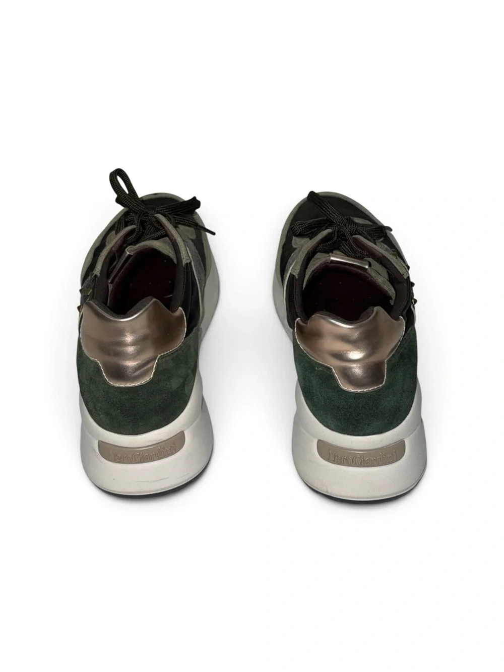 NeroGiardini Women’s Glendale Kaki Platform Sneakers Size 39 (8.5 to 9 US size)